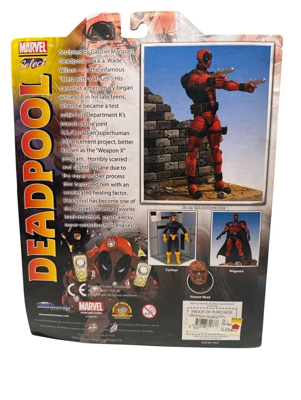Marvel Select Deadpool Action Figure Mint New Sealed Carded Collector Edition
